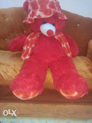 Life Size Red Bear Plush Toy