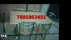 New brand ss restaurant furniture table with 6 chair