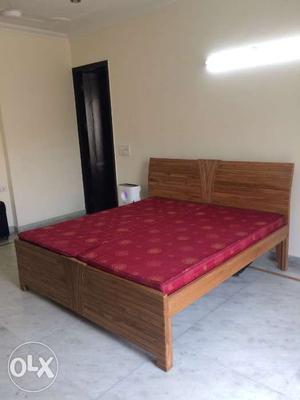 Solid Wood King size Double Bed at  INR