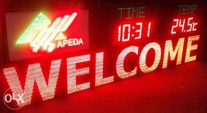 Welcome Neon Signage