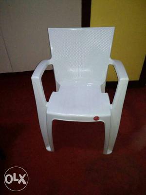 White Plastic Armchair- Boss-New Chair