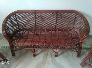 Woven Brown Wooden Chair