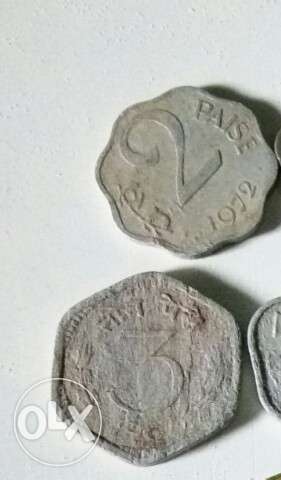2 And 3 Indian Paise Coins