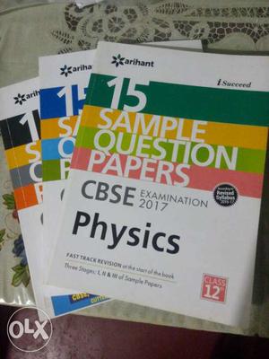 CBSE XII sample papers . New books, never