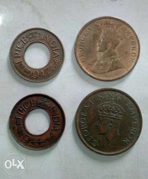 Four Indian Coins