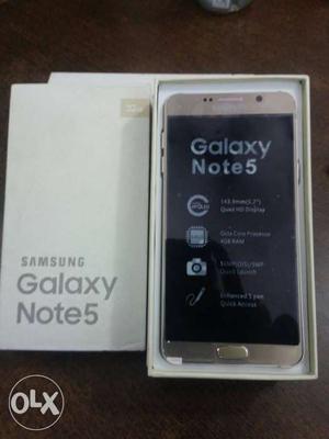 Imported Samsung Galaxy note 5 (gold) 4gb ram &