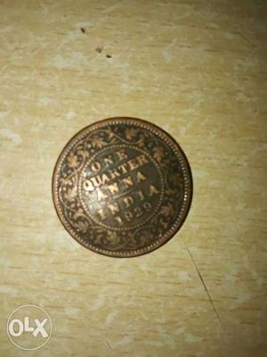 Its a george v king emperor's coin ONE QUARTER