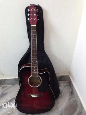 Kaps Acoustic Guitar with cover and picks
