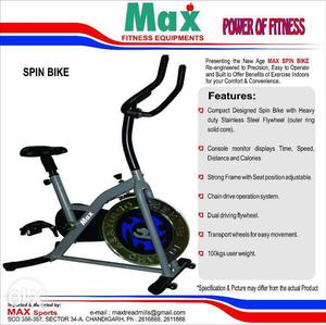 MAX Spinning Bike for Home Use Workout (MAX SPORTS 34)
