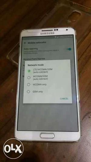 Note 3 semi 4g with 3 original battey 1 charger
