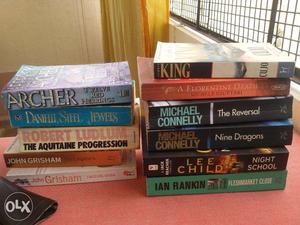 Novels books good condition. in lots. full details by email