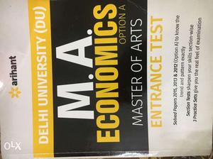 Prep book for ma entrance for eco in DU. good as