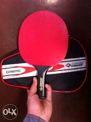 Red, And Black Donie Table Tennis Racket unused