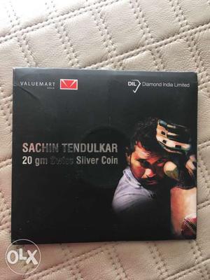 Sachin Tendulkar Genuine 20gm 999 Purity Silver Coin