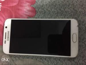 Samsung s6 white colour with only charger no