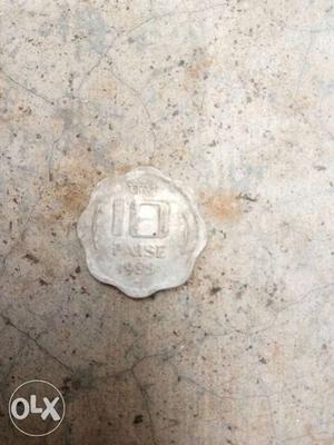 Silver 10 Indian Paise