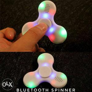 White Bluetooth Fidget spinner Toy