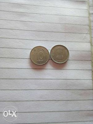  silver coin 10 paisa
