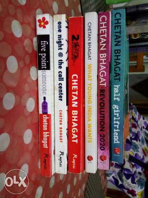 Bestseller Novels of Chetan Bhagat (pack of 6)