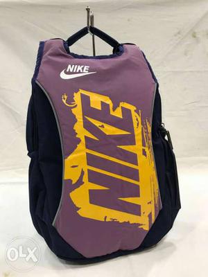 Black, Yellow, And Grey Nike Backpack