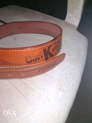 Brown Carl Kalen Leather Belt