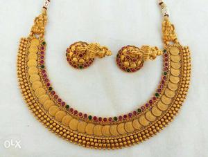 Elegant Traditional Jhumkas And Necklace Slightly negotiable