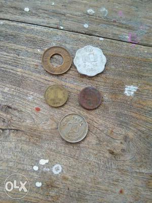 Five Indian Coins