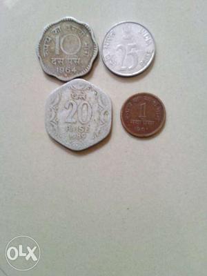 For selling 4 Different Indian Old Coin, 1