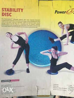 Inflatable stability board for excercise