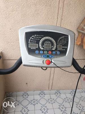 Motorised treadmill with digital controls,