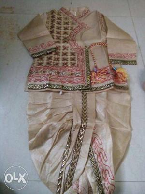 New silk material traditional dress for 