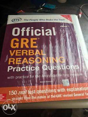 Official gre verbal reasoning sealed book