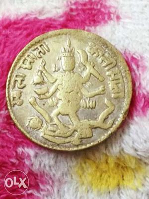 Old coin, Radha Krishna token, all kind of coin