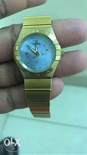 Omega original ladies gold colour watch.no more