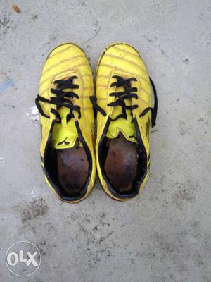 Pair Of Yellow Soccer Cleats