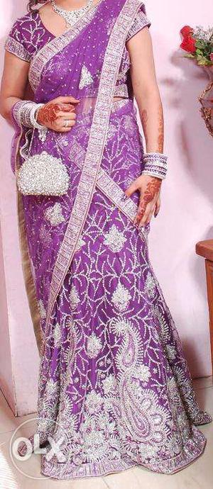Purple Lehenga In Awesome Condition For Sale