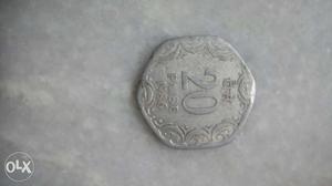 Silver  Indian Paise Coin