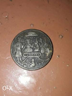 Silver Round Asian Coin