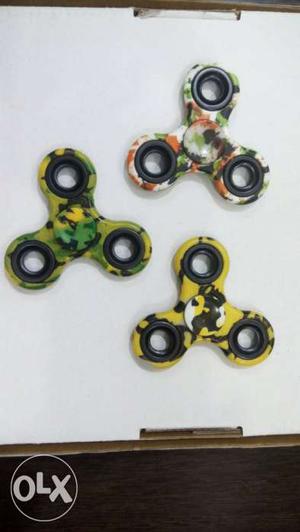 Three Camouflage Hand Spinners