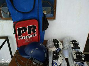 White And Black Premier Cricket Gear Set With Bag