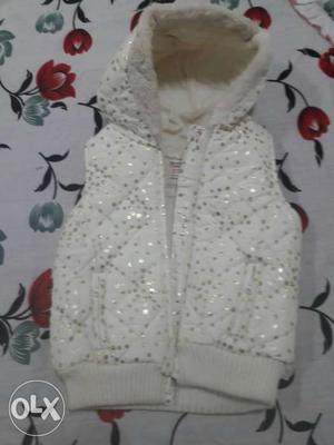 White with gold dits jacket for 1yr old