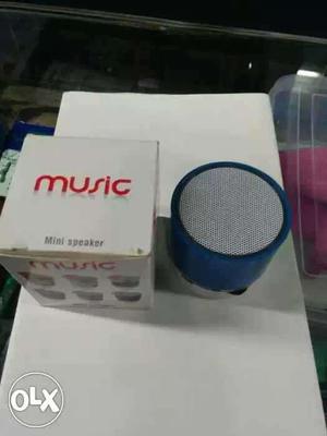 Blue And Gray Music Portable Speaker