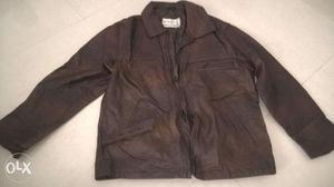 Genuine leather imported jacket for girl, size -S