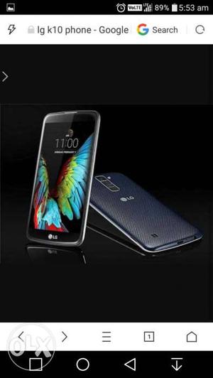 Lg k10 with good condition and no single scratch