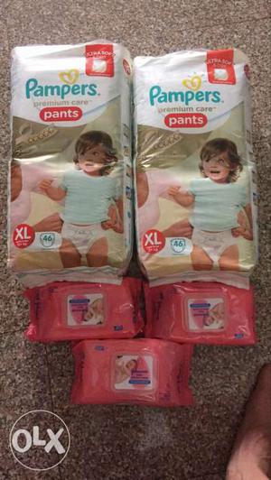 Nappies, unopened packs including 3 new packs of