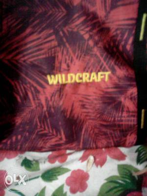 Red And Black Wildcraft Floral bagpack