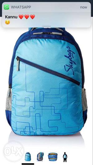 Skybag blue laptop bag mrp . seal pack