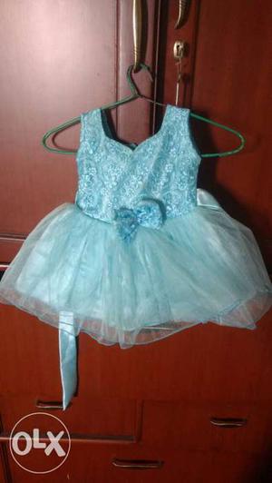 Toddler Girl's Blue Tutu Dress