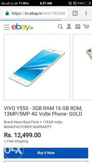 Vivo y55s 3 month and some days phone all
