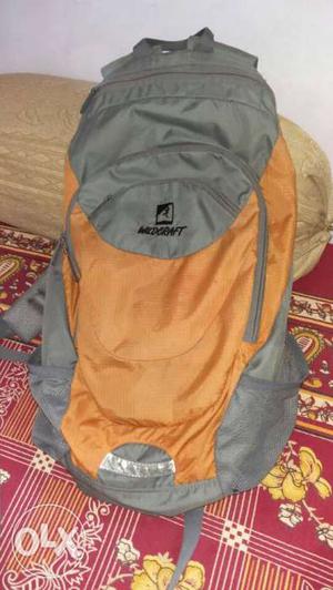 Wildcraft Orange And Gray Backpack